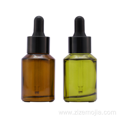 Green color essential oil glass dropper bottles wholesale